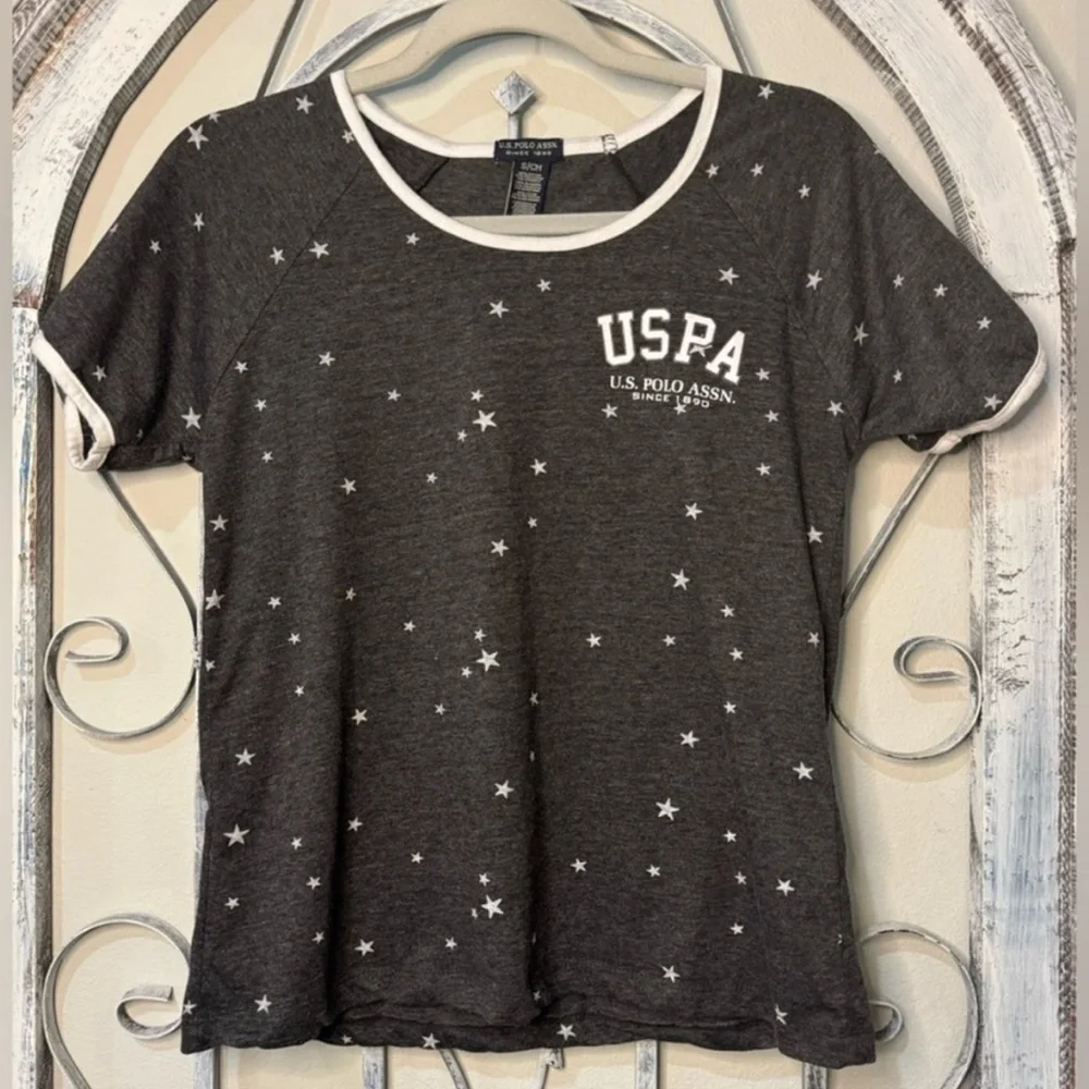 US Polo Assn Gray Star Tee and Tank PJ Tops #1300